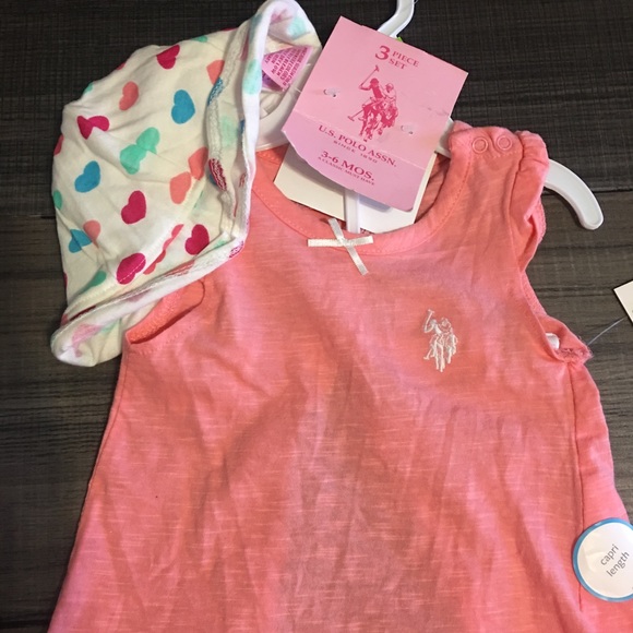 U.S polo Assn. baby girl shorts/Top Set - Picture 5 of 5